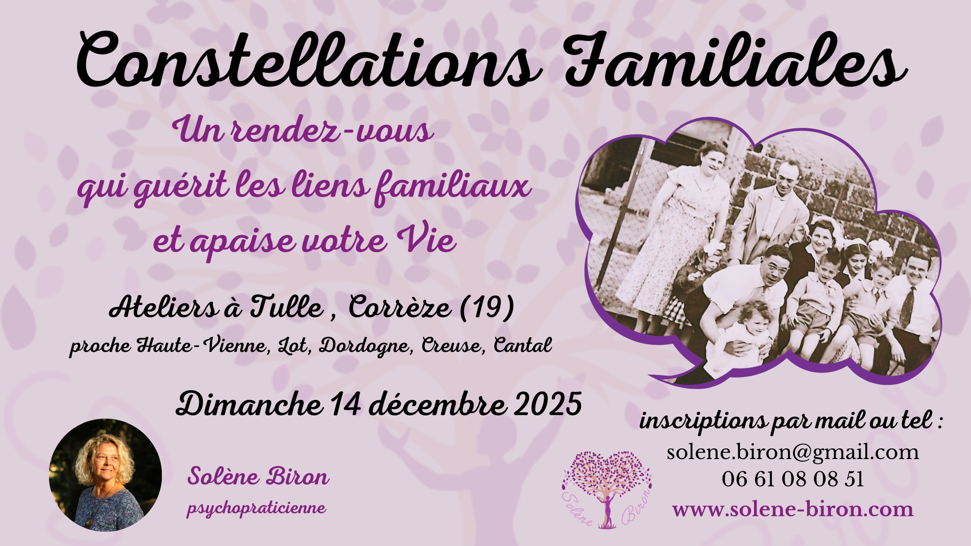 Atelier de Constellations Familiales en Corrèze (Tulle, région Limousin, proche Limoges, Lot, Dordogne, Creuse, Cantal…)