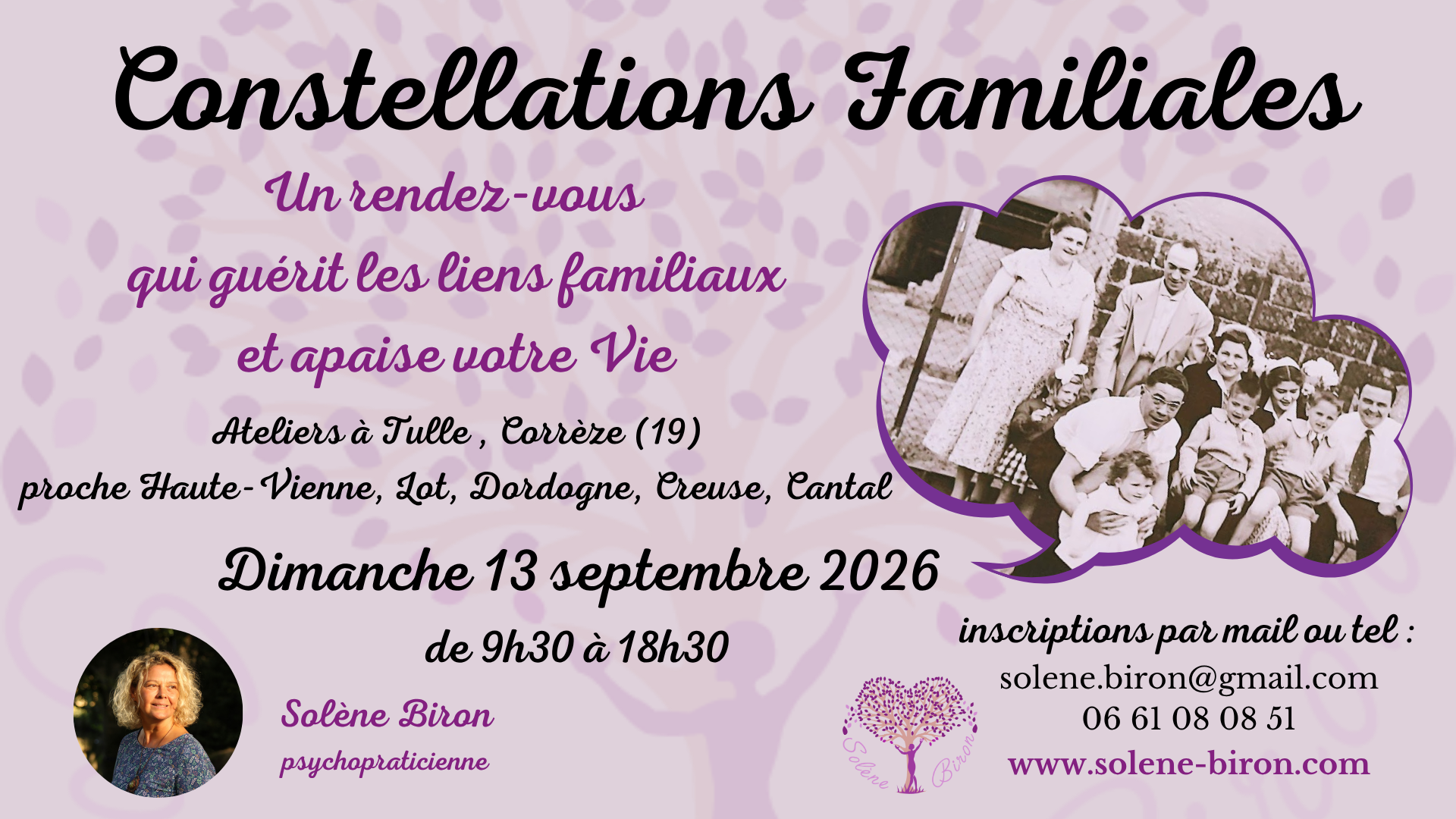 CONSTELLATIONS FAMILIALES EN CORREZE