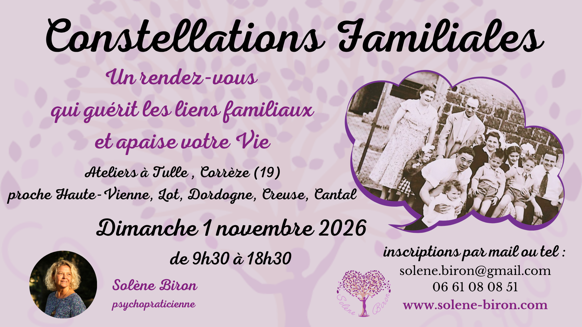 CONSTELLATIONS FAMILIALES EN CORREZE